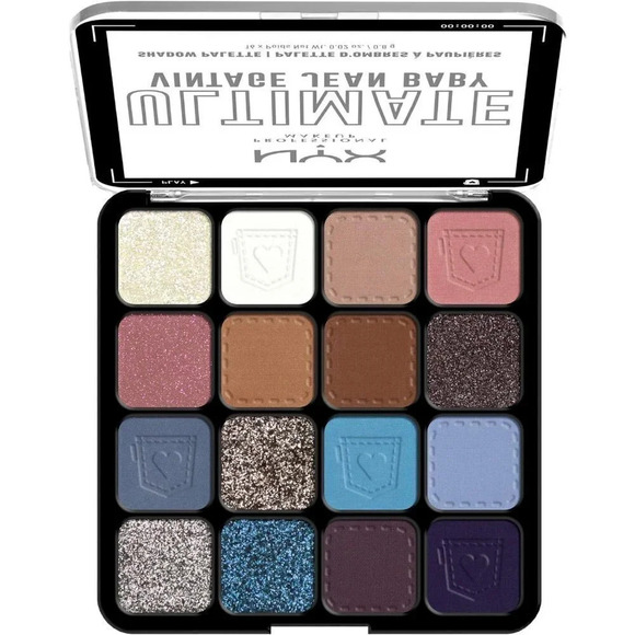 Nyx Professional Makeup 16 shade Eyeshadow Palette Ultimate Shadow Vegan Formula - Picture 6 of 7